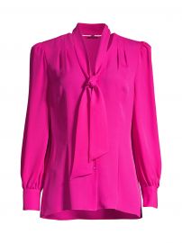 Elie Tahari - Percy Tie Silk Blouse at Saks Fifth Avenue